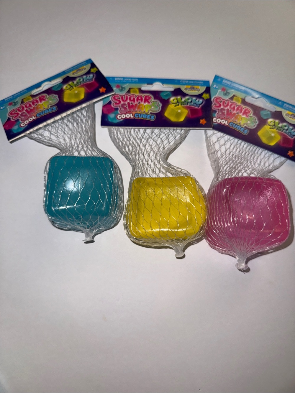Cool Cubes Party Drink Chillers - Blue, Yellow, Pink